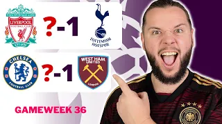 Premier League Gameweek 36 Predictions & Betting Tips!