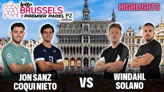 🏆 Premier Padel Bruselas P2 Jon Sanz y Coqui Nieto vs Windahl y Solano | Highlights
