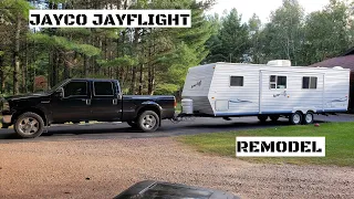 RV REMODEL: 2003 Jayco Jayflight 31BHS Travel Trailer Renovation and Camper Remodel