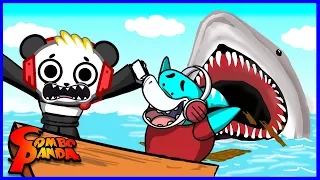 BIG GIL IS GONNA EAT ME! Big Gil Vs. Combo Panda Let's Play Roblox Sharkbite