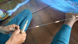 How To Making Gill Net लगाने वाला जाल ऐसे बनाए