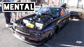 **ROAD LEGAL** Aston Martin Drag Car Turns Up To Car Event!!