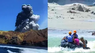 Tourists Fleeing New Zealand Volcano Rescue Stranded People