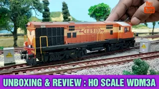 HO Scale Indian Railways WDM3A Diesel Loco Unboxing, Review & Run | HO Scale Train | train video