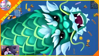 WormsZone.io | Rằn Dragon , Game Rắn Săn Mồi | Epic Worms Zone Best Gameplay! | Trần Hùng 83