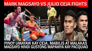 MARK MAGSAYO VS JULIO CEJA FIGHTS | BOKSINGERONG NAG PABAGSAK KAY MAGSAYO