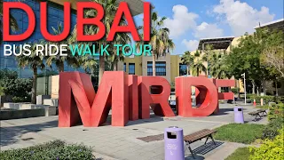 Dubai bus ride +walk tour: Centrepoint Metro Bus Station to City Centre Mirdif (01.06.'24: 4K-UHD)