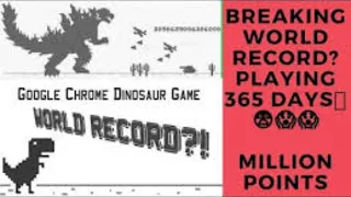 Playing Chrome Dinosaur game HIGHEST SCORE (World Record)