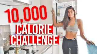 10,000 CALORIE CHALLENGE! Eating 10,000 Calories in 24 hours.. MASSIVE CHEAT DAY! Girl Vs Food!