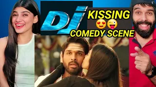 DJ Kissing Scene Allu Arjun Pooja Hegde Comedy Scene Reaction video