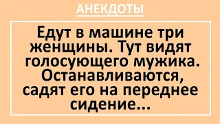 Анекдот дня! Женщины за рулем и мужик пасажир! Длинные смешные анекдоты! Юмор! Позитив!