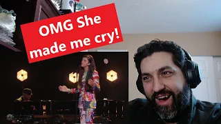 Angelina Jordan reaction to the Golden Buzzer winner.