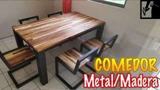 Dinner Table - Metal/wood