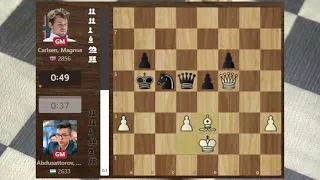 Magnus Carlsen vs Abdusattorov Nodirbek
