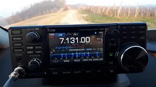 YB0AR 40m Pileup Recorded by IU1FNG Lorenzo mobile in Italy