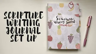Scripture Writing Journal Set Up | Fruit of the Spirit | Creative Faith & Co.