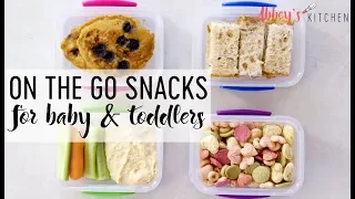 Healthy On The Go Snacks for Babies and Toddlers