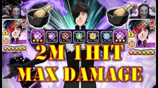 Bleach Brave Souls: Aizen TYBW MAX Damage 2M in 1 Hit / Aizen Muken 5/5 Purlpe Maximum SP Showcase