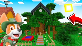 LA CASA DE TRACKER DE PAW PATROL EN MINECRAFT 🌴