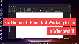 Fix MS Paint Not Working In Windows 11