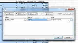 MS Excel 2010:Sorting Data