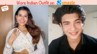 Wearing Indian Outfit On Omegle Pt 12