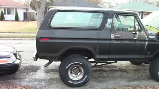 1978 Ford  Bronco cold start 12-8-22