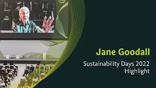 Sustainability Days Südtirol Alto Adige 2022 Highlight: Jane Goodall