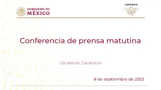 Conferencia de prensa matutina del viernes 9 de septiembre, 2022