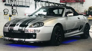 MG-TF 130 Makeover - wheels, calipers, splitter & some Carbon!!!