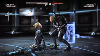 Mortal Kombat X Cassie Cage xray move on other female characters