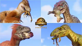 Microceratus and Segisaurus Death Animations vs All Small Carnivore Dinosaurs | JWE 2