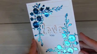 Foil without a laminator -  CAS cardmaking April 2019