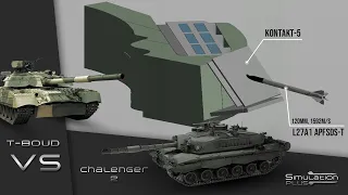 Challenger 2 VS T-80UD | Armour Piercing Simulation