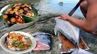 ep.225 Day3 p2 | Catch and Cook MAMSA o Giant Trevally | Niluto sa ibat ibang recipe |