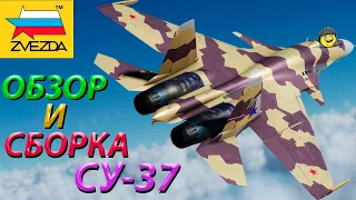 Обзор и сборка модели Звезда Российского сверхманевренного истребителя СУ-37