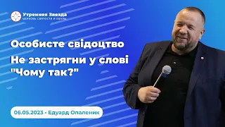 Особисте свідоцтво. Не застрягни у слові "Чому так?"| Едуард Опаленик