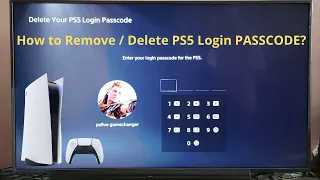 How to Remove / Delete PS5 Login PASSCODE?