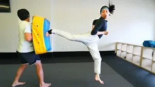 Defensive Taekwondo Kick Training