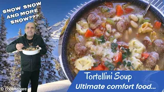 Sausage & Tortellini Soup - Comfort