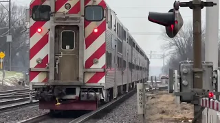 The Complete Metra Evening Rush Hour At Fairview Avenue On November 15, 2022