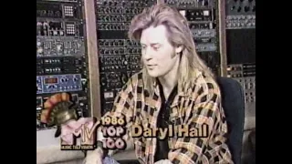 MTV Top 100 Videos Of 1986, Carolyne Heldman Segment - Daryl Hall