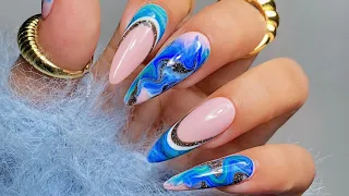 Stunning Marble Nail Design - Trendy Nail Art 2022