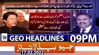 Geo News Headlines 09 PM | PRIME TIME HEADLINE | PM Imran Khan | 17th Feb 2022