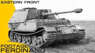 Rare Ferdinand Panzerjäger Tiger WW2 Footage - Kursk.