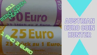 1 and 2 Euro Mini Coin Hunt - 2 x 1 Euro and 2 Euro Rolls - #11