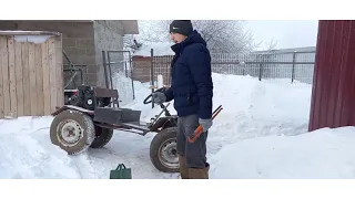 Мотоблок на базе КПП ЗАЗ. Рулевое управление. Разобрал старый мотоблок. Часть 4.