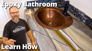 FIVE Bathroom Countertops in a Weekend | Stone Coat Epoxy