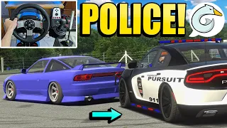 Police VS Drift Car Went Bad with Goosiest!