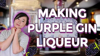 Making Sweet Purple Mulberry Gin Liqueur | Shakespeare Distillery